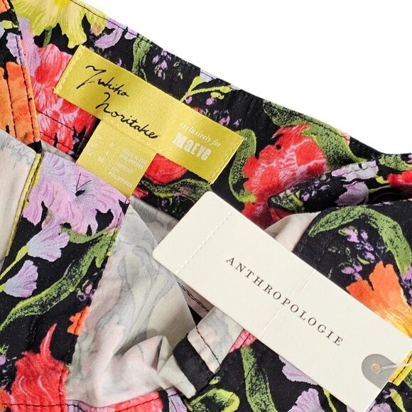 Anthropologie Maeve The Yukiko Noritake Portside Button-Front Romper Size 4 NWT - Picture 9 of 10